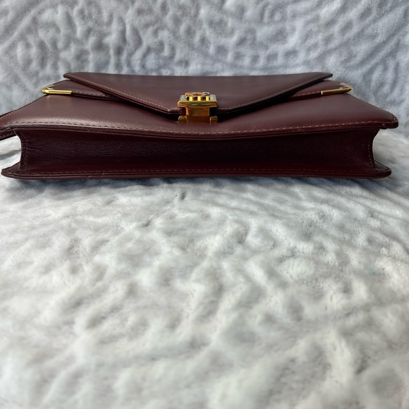 Cartier Must De Cartier Envelope Bordeaux Shoulder Bag - Picture 6 of 12